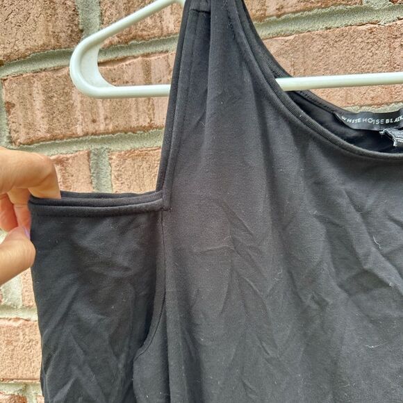 WHBM Black Cold Shoulder Dress - Picture 2 of 4